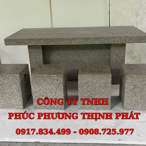Bộ bàn ghế đá mài - mẫu số 2