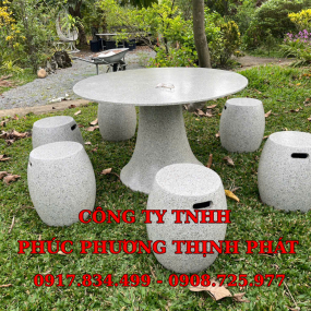 Bộ bàn ghế đá mài - mẫu số 3